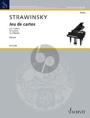 Strawinksy Jeux de Cartes pour 2 pianos (Transcription pour 2 pianos par Richard Rijnvos (2019) d’après la version originale pour orchestre (1936))