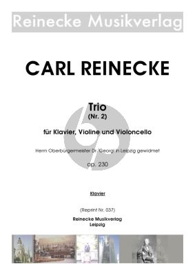 Reiencke Trio No.2 Op. 230 Violine-Violoncello und Klavier (Part./Stimmen)