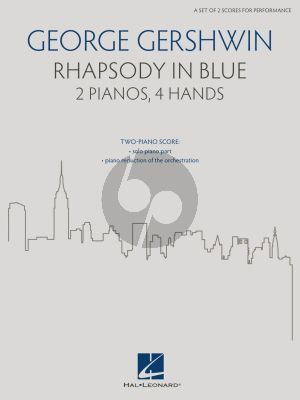 Gershwin Rhapsody in Blue 2 Pianos 4 hds (edited by Brenda Fox)