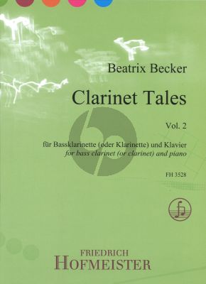 Becker Clarinet Tales Vol.2 for Bass Clarinet or Clarinet in Bb and Piano