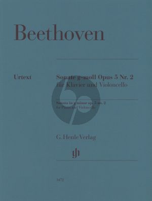 Beethoven Violoncello Sonata g minor op. 5 no. 2