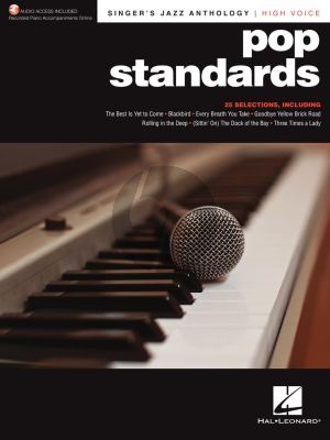 Pop Standards - Singer's Jazz Anthology High Voice (with Recorded Piano Accompaniments Online)