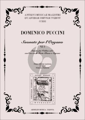 Puccini Sonata per Violino con accompagnamento di Forte-Piano o Organo. (Edited by Maurizio Machella)