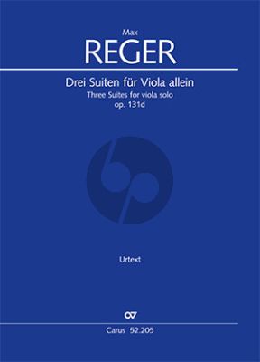 Reger 3 Suiten Op. 131d Viola solo (Jürgen Schaarwächter)
