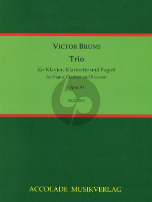Bruns Trio No.2 Op. 91 Klavier-Klarinette und Fagott (Part./Stimmen)
