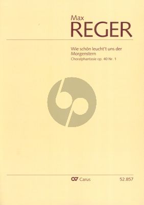 Reger Choralphantasie "Wie schon leucht't uns der Morgenstern" Op. 40 No. 1 Orgel