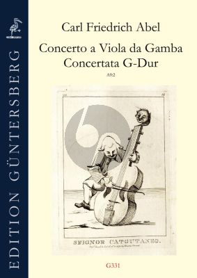 Abel Concerto G-major Viola da Gamba Concertata - 2 Violins-Viola and Basso (Score/Parts) (edited by Thomas Fritzsch and Günter von Zadow)