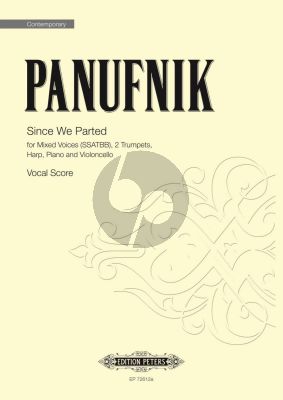 Panufnik Since we Parted SSATBB- 2 Trumpets-Harp-Piano and Cello (Vocal Score)