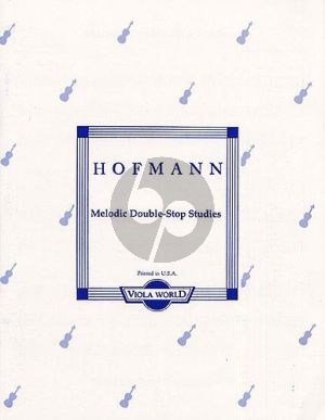 Hofmann Melodic Double-Stop Studies Op.96 for Viola (arr. Alan Arnold)