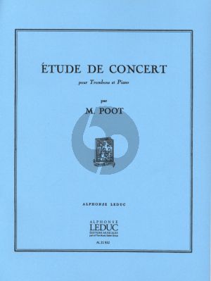 Poot Etude de Concert Trombone et Piano