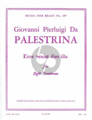 Ecce Veniet Dies Illa for 8 Trombones Score and Parts