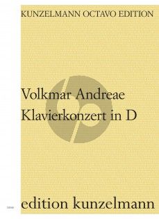 Andreae Klavierkonzert in D-dur Klavier und Orchester (Partitur) (Marc Andreae)