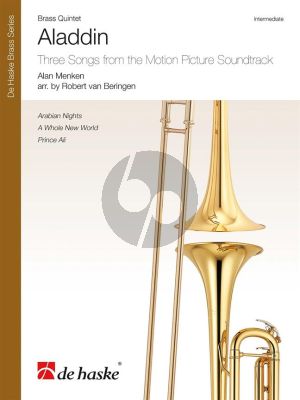 Menken Aladdin Brass Quintet Score-Parts (Three Songs from the Motion Picture Soundtrack) (arr. Robert van Beringen)