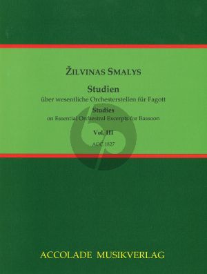 Smalys Studien über Orchesterstellen für Fagott Vol. 3