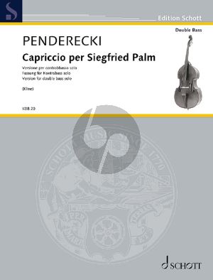 Penderecki Capriccio per Siegfried Palm Kontrabass solo (transcr. Matt Kline)