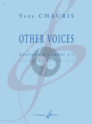 Chauris Other Voices String Quartet 3 Score and Parts