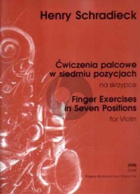 Schradieck Finger Exercises in Seven Positions for Violin (Text in Polish) (Print on Demand)
