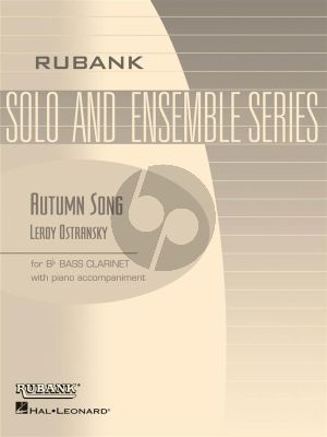 Ostransky Autumn Song Bass Clarinet and Piano