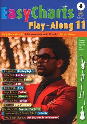 Easy Charts Play-Along Vol.11 (all C.-Bb-Eb. Instr.) (Book with Audio online) (Uwe Bye)