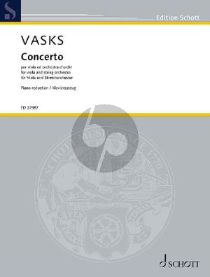 Vasks Concerto for Viola and Orchestra (Piano Reduction by Claus-Dieter Ludwig)