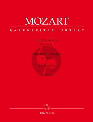 Mozart Sonate A-dur KV 331 (300i) für Klavier (mit dem Rondo "Alla Turca") (Mario Aschauer)