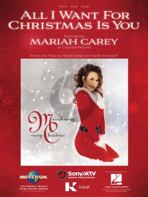 Carey All I Want for Christmas Is You Piano-Vocal-Guitar (single sheet)