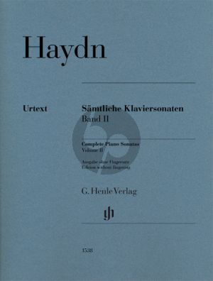 Haydn Samtliche Sonaten Vol.2 Klavier (ohne Fingersatz) (edited by Georg Feder)