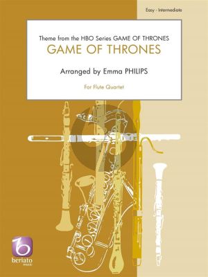 Djawadi Game of Thrones for 4 Flutes (Score/Parts) (arr. Emma Philips)