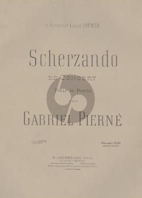 Pierne Scherzando de Concert Op. 29 bis Piano