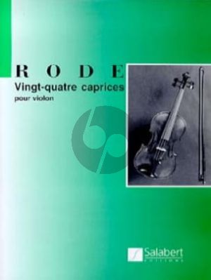 Rode 24 Caprices for Violin (edited by Lucien Capet)