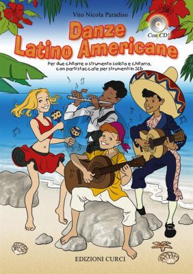 Paradiso Danze Latino Americane (Book with CD) (for 2 guitars, or solo instrument and guitar) (and parts for instruments in C or B flat)