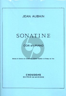 Sonatine pour Cor et Piano