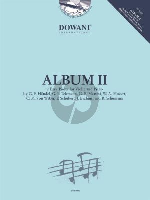 Dowani Album 8 Easy Pieces for 2 Violins and Piano Book with CD and Audio Online