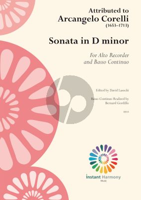corelli Sonata D minor for Alto Recorder and Basso Continuo