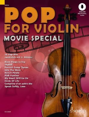 Pop for Violin - Movie Special 1 - 2 Violins (Book with Audio online) (edited by Michael Zlanabitnig)