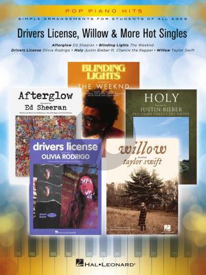 Drivers License, Willow & More Hot Singles Piano (Pop Piano Hits Series)