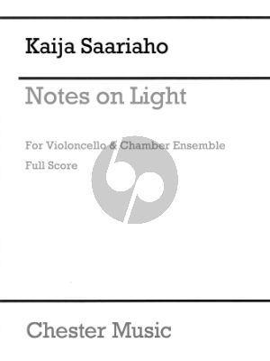 Saariaho Notes On Light for Cello and Chamber Orchestra (Full Score)