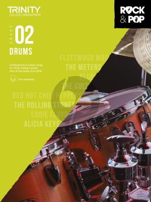 Trinity College London Rock & Pop Drums 2018 Grade 2