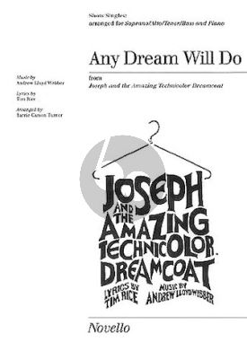 Lloyd Webber Any Dream Will Do SATB with Piano (from Joseph and the Amazing Technicolor Dreamcoat) (arranged by Barrie Carson Turner)