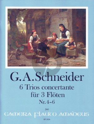 Schneider 6 Trios concertante Heft 2: Trios 4 - 6 3 Flöten (Part./Stimmen) (Yvonne Morgan)