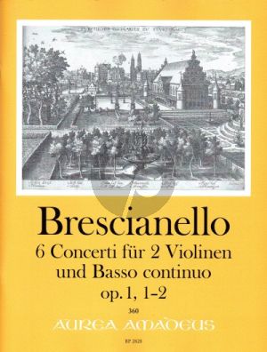 Brescianello 6 Concerti Op. 1 No. 1 - 2 2 Violinen und Bc (Part./Stimmen) (Winfried Michel)