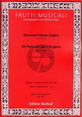 Casini XII Pensieri per Organo Op.3