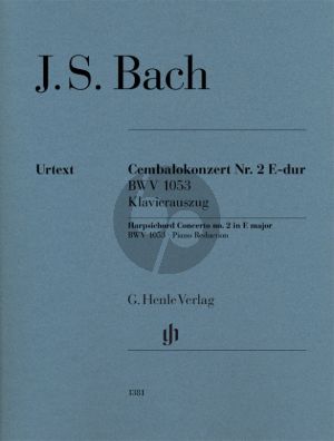 Bach Harpsichord Concerto No. 2 E-major BWV 1053 (piano reduction) (edited by Norbert Müllemann and Matan Entin)