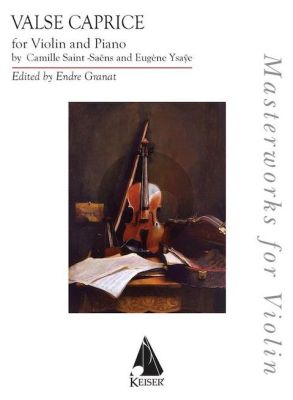 Saint-Saens Caprice d'après l'Etude en forme de Valse Violin and Piano (arr. by Eugene Ysaye)