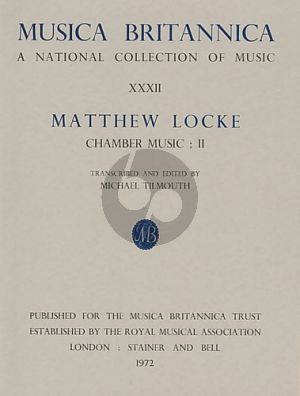 Locke Chamber Music II (edited by Michael Tilmouth)