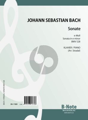 Bach Trio Sonata E-Minor BWV 528 for Piano Solo (Arranged by August Stradal)