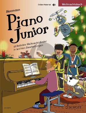 Heumann Piano Junior: Weihnachtsbuch (40 beliebte Weihnachtslieder) (Buch mit Audio online)