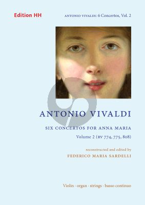 Vivaldi 6 Concertos for Anna Maria Vol. 2 Violin-Strings and Bc (Full Score) (edited and reconstructed by Federico Maria Sardelli)