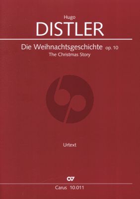 Distler Die Weihnachtsgeschichte Op. 10 Soli SSSTBB, Coro SATB (Partitur) (Klaus-Martin Bresgott)