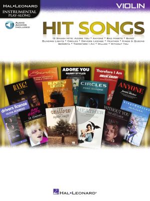 Hit Songs Violin Play-Along (Book with Audio online)